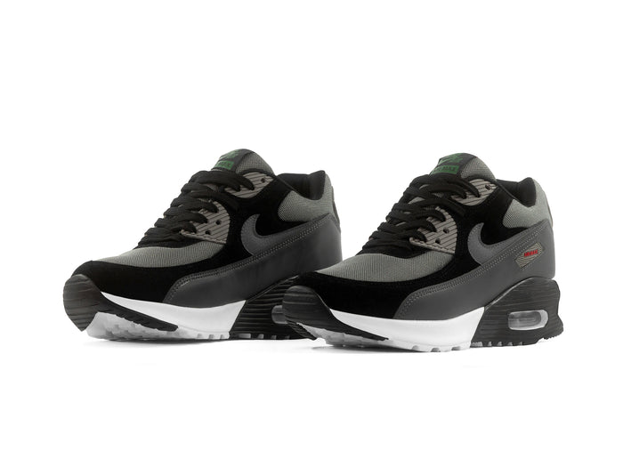 Paq 6 Pares Tenis Max 90 Gris Negro 22/25.5
