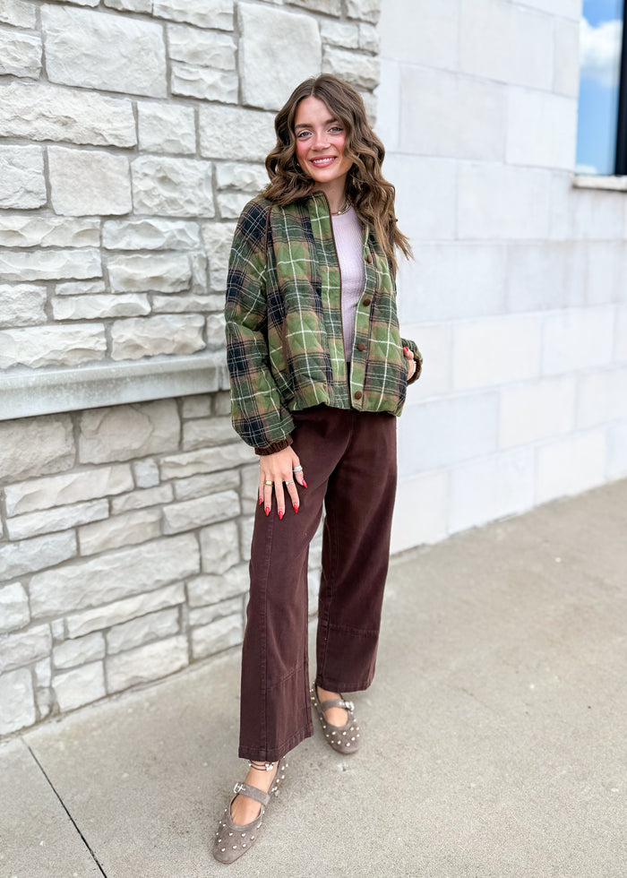 Parker Plaid Puffer Jacket