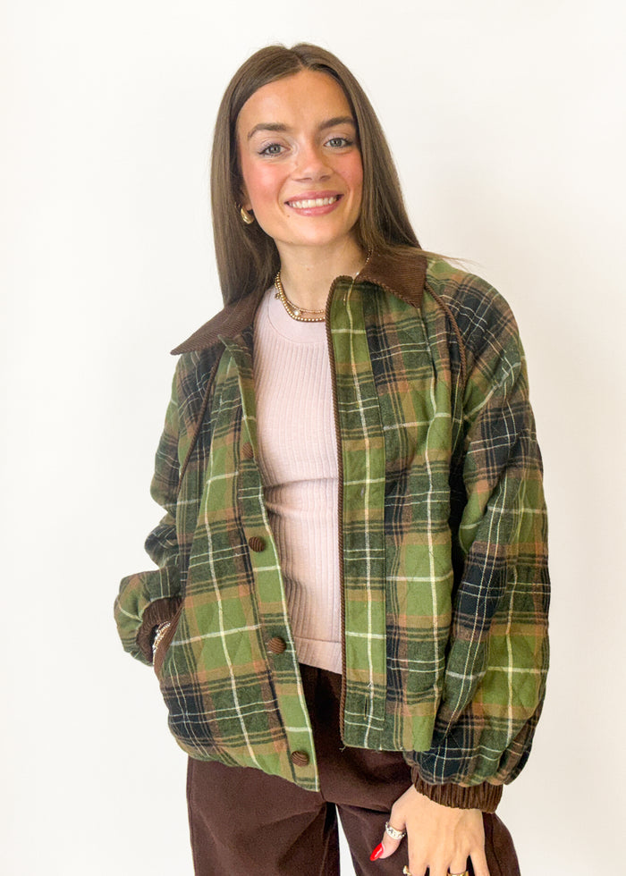 Parker Plaid Puffer Jacket