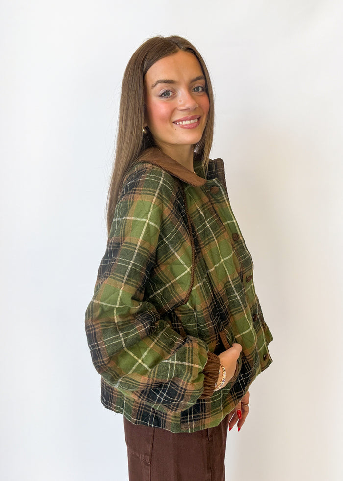 Parker Plaid Puffer Jacket