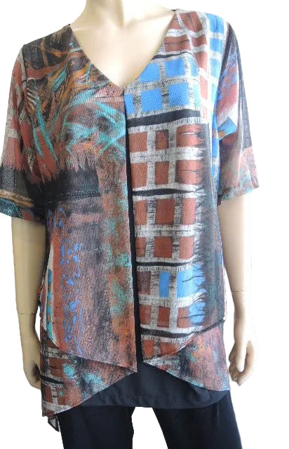 Party Girl Mesh Overlay Top
