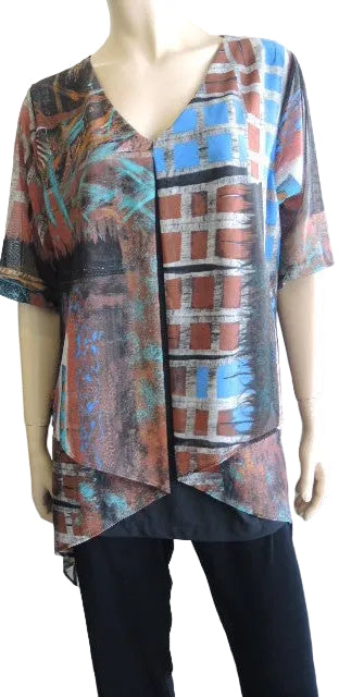 Party Girl Mesh Overlay Top