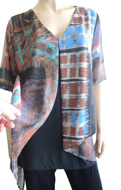 Party Girl Mesh Overlay Top