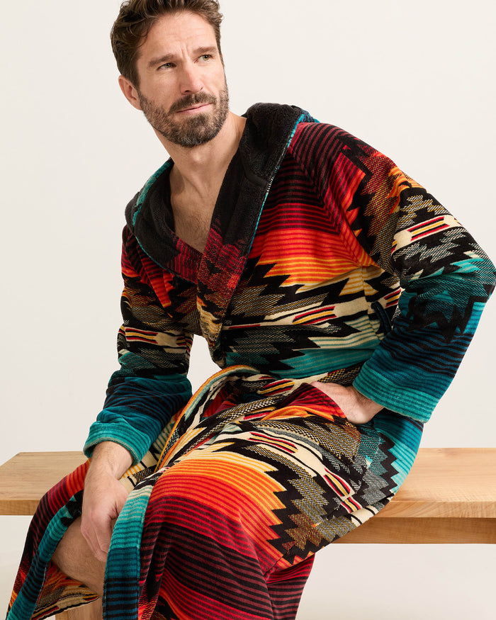 PENDLETON UNISEX COTTON TERRY VELOUR BATHROBE