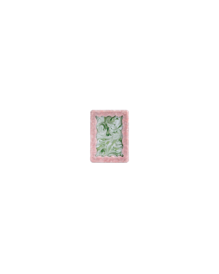 PHOTO FRAME WAVY PINK