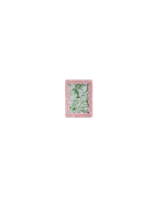 PHOTO FRAME WAVY PINK