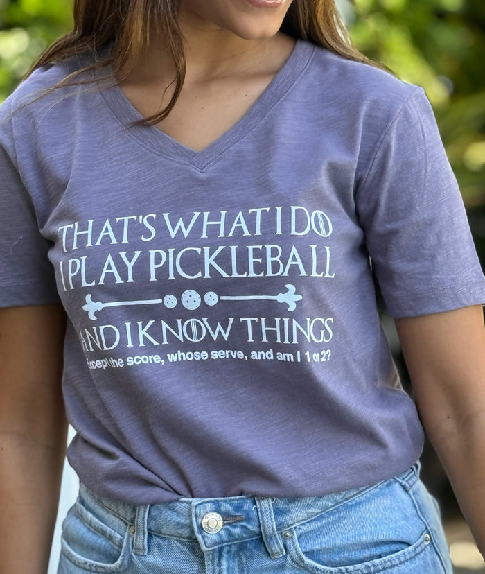 Pickleball V Neck T-Shirt SALE