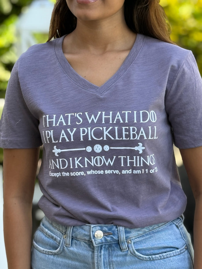 Pickleball V Neck T-Shirt SALE