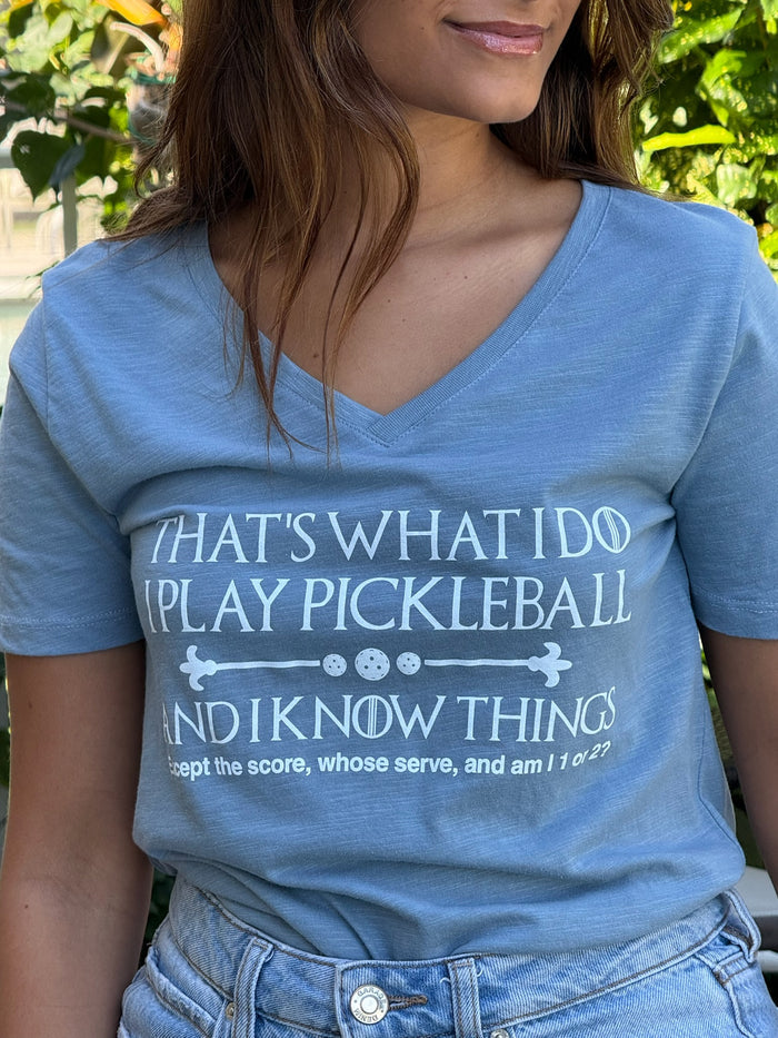 Pickleball V Neck T-Shirt SALE