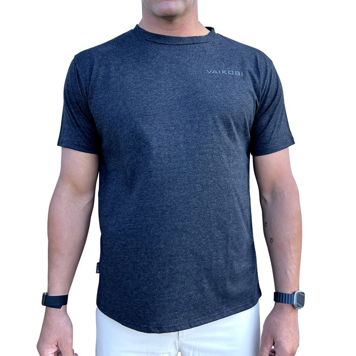 Piha Logo Tee - Charcoal
