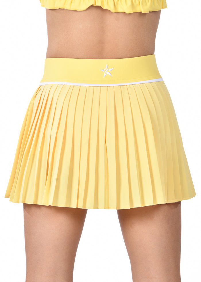 Pleats Please Skirt in Butter Yellow