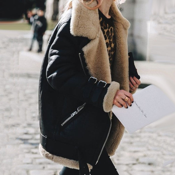 plus size women winter coat warm winter layering professional context