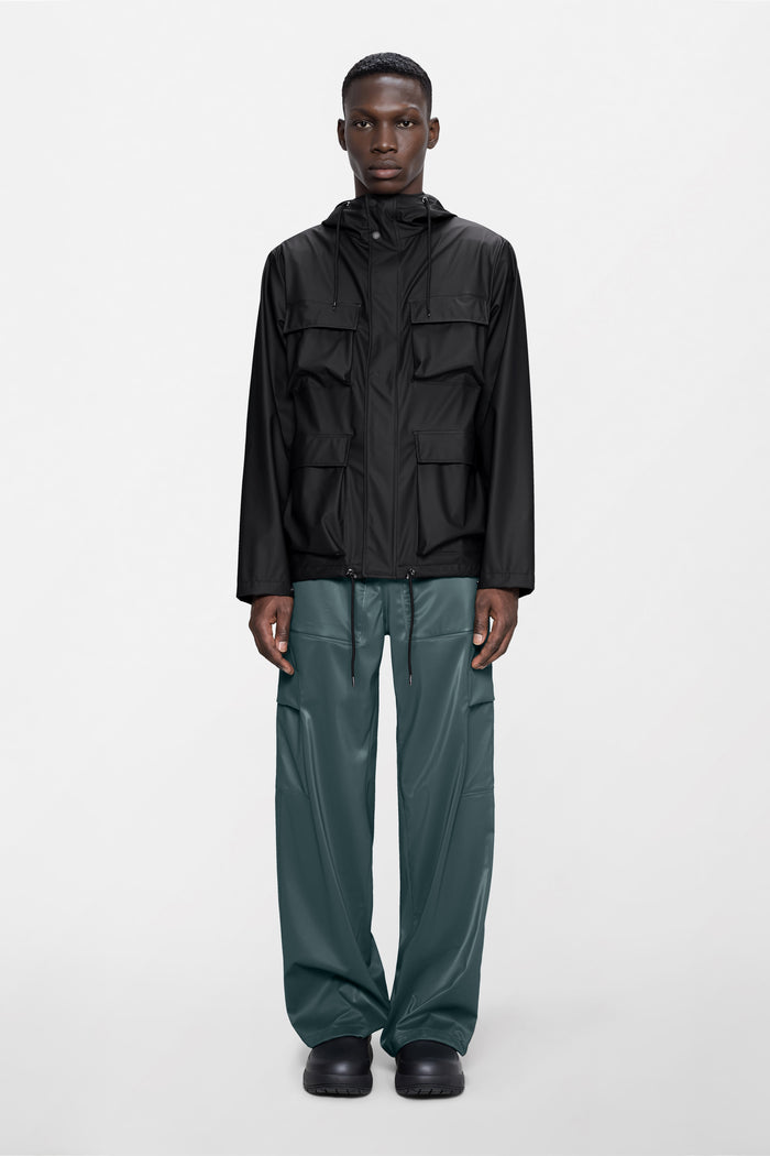 RAINS Pocket Jacket Black Jacket