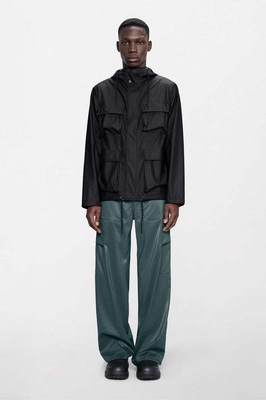 RAINS Pocket Jacket Black Jacket