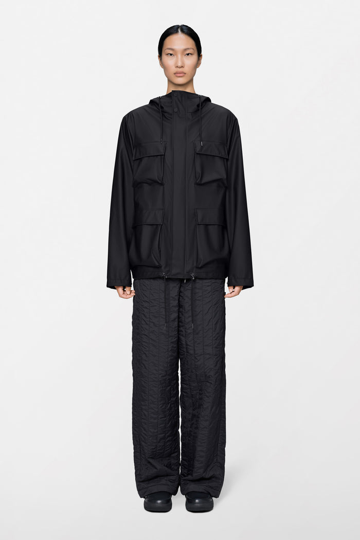 RAINS Pocket Jacket Black Jacket