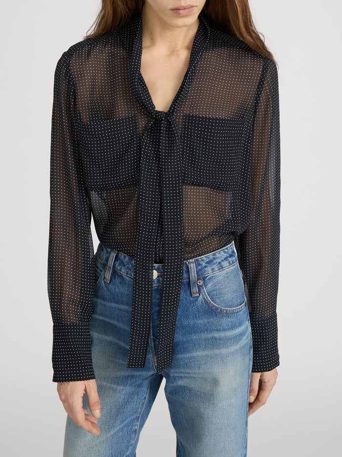 Top on model crop