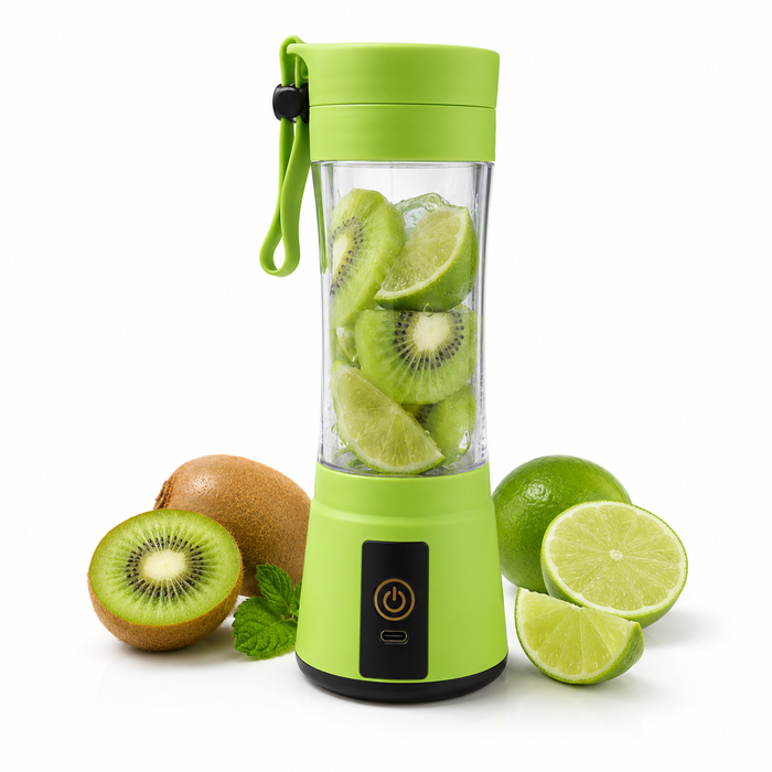 Portable Blender Smoothie Cup, 380ml USB 6-Blade Travel