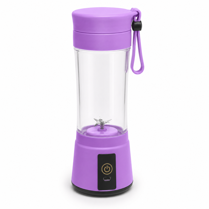 Portable Blender Smoothie Cup, 380ml USB 6-Blade Travel