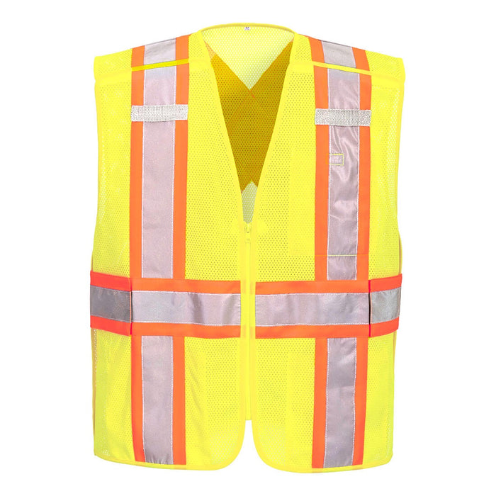 Portwest Hi-Vis Mesh X Back Expandable Breakaway Vest