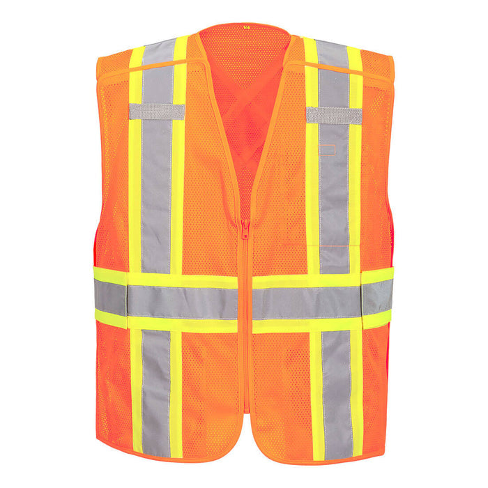 Portwest Hi-Vis Mesh X Back Expandable Breakaway Vest
