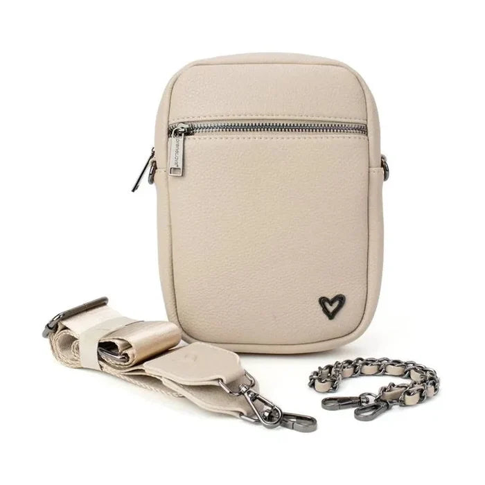 preneLOVE Hope Vegan Leather Crossbody - Beige