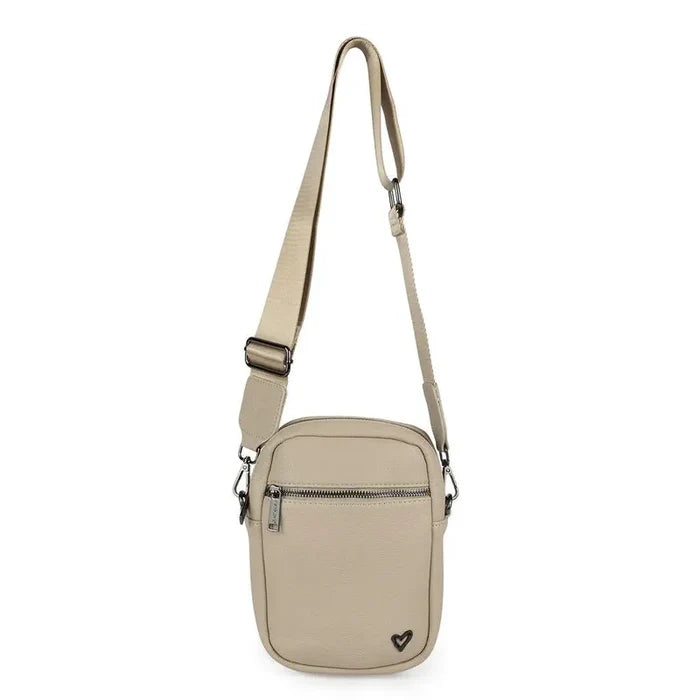 preneLOVE Hope Vegan Leather Crossbody - Beige