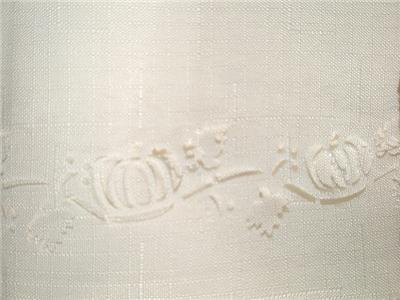 PUMPKIN HARVEST Laser Cut TABLECLOTH 60x84 or 52x70 Choose: IVORY or DILL GREEN