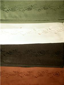 PUMPKIN HARVEST Laser Cut TABLECLOTH 60x84 or 52x70 Choose: IVORY or DILL GREEN