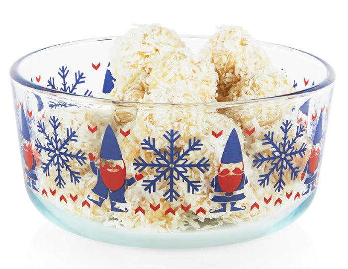 ❤️ PYREX 4 Cup CHRISTMAS Storage Bowl U-PICK:  GNOME ELF or JUST CHILLIN' PENGUINS