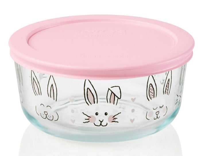 PYREX 4 Cup Pink EASTER Bunny Peeps Blue Floral *HIPPITY HOPPITY or HELLO SPRING
