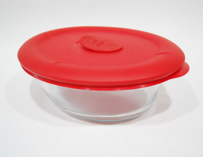 ❤️ PYREX Pro Deluxe OVAL 3.67 Cup STORAGE DISH & Vent COVER Poppy Red 8500