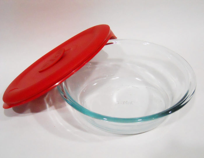❤️ PYREX Pro Deluxe OVAL 3.67 Cup STORAGE DISH & Vent COVER Poppy Red 8500
