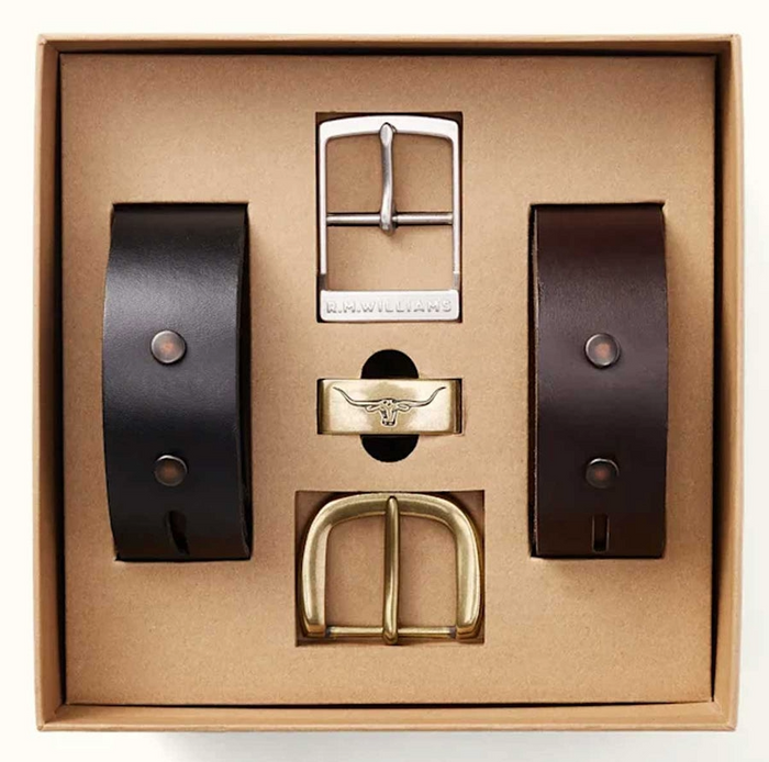 R M Williams 1.5" Belt Gift Set