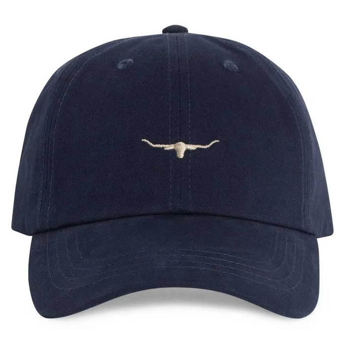 R M Williams Mini Longhorn Twill Cap - Navy