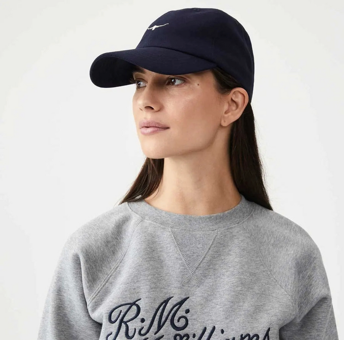 R M Williams Mini Longhorn Twill Cap - Navy