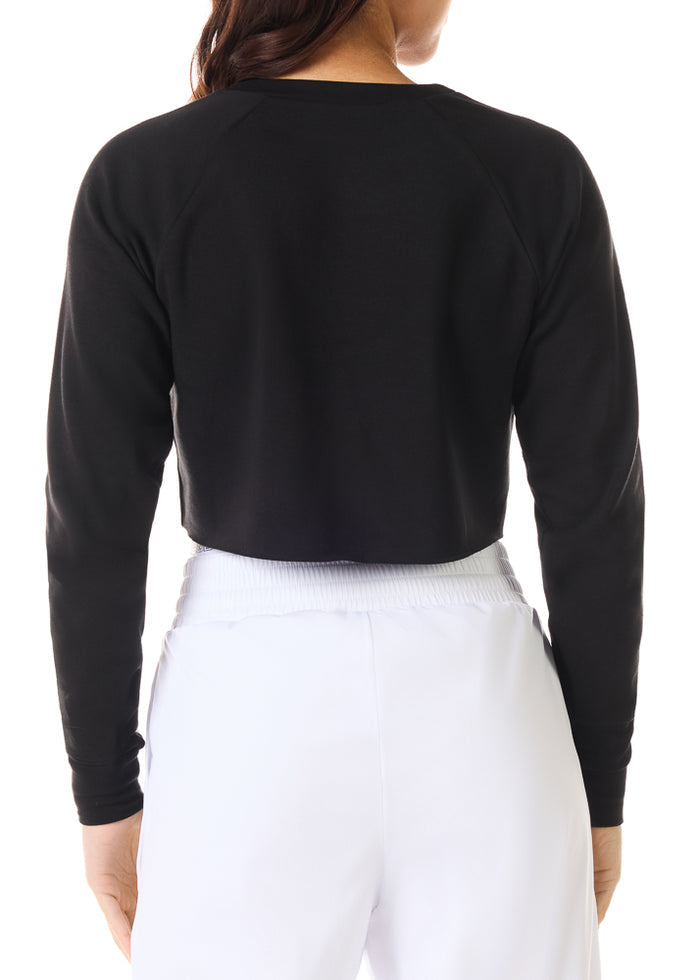 Rebel Level® Cropped Pullover in Black