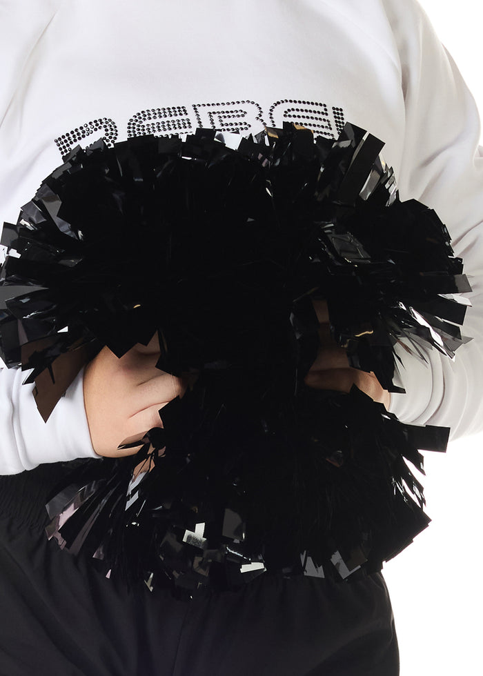 Rebel Metallic Pom in Black- FINAL SALE