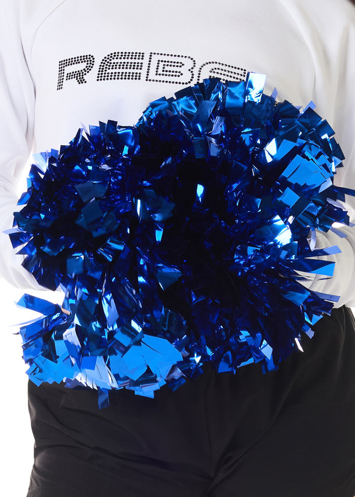 Rebel Metallic Pom in Royal Blue- FINAL SALE