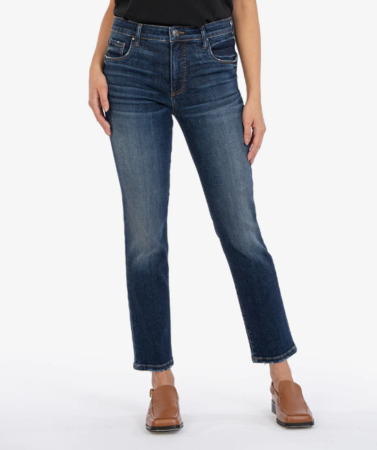Reese High Rise Fab Ab Ankle Straight Leg - Taught
