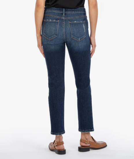 Reese High Rise Fab Ab Ankle Straight Leg - Taught
