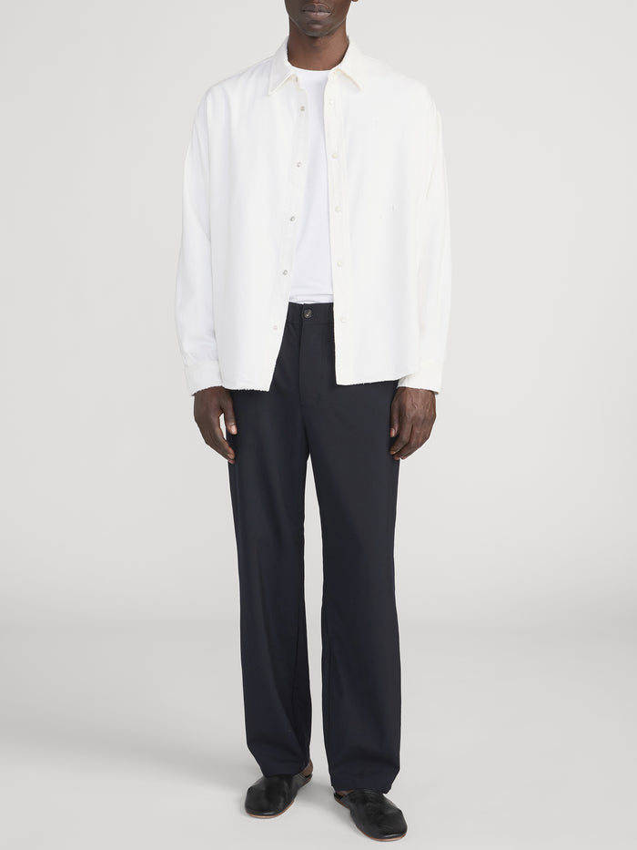 Relaxed Denim Shirt -- Off White