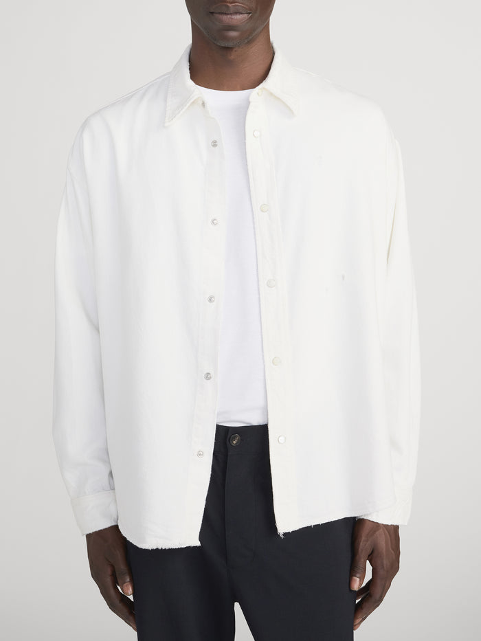 Relaxed Denim Shirt -- Off White