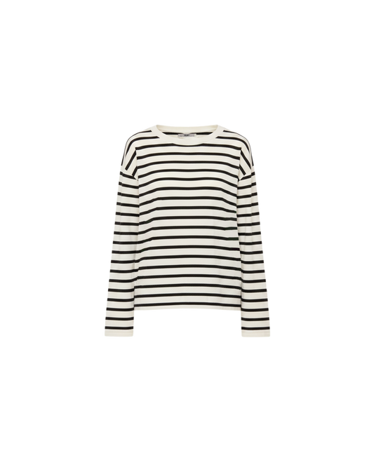 RELAXED MINNIE LONG SLEEVE BLACK WHITE