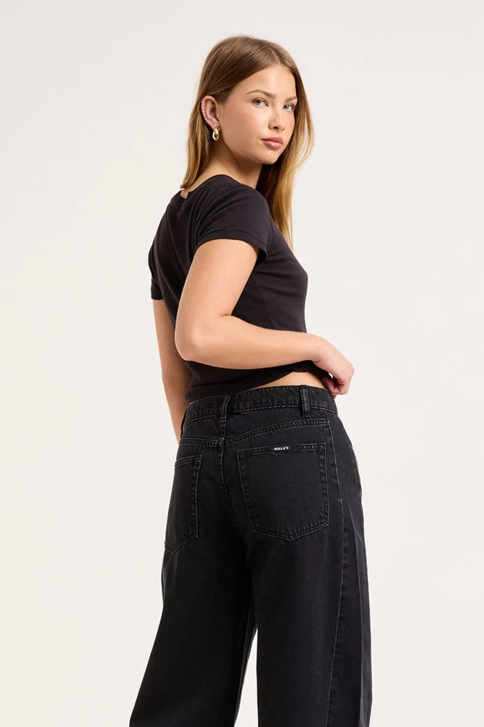 Rolla's Arc Barrel Jean - Mercer Black