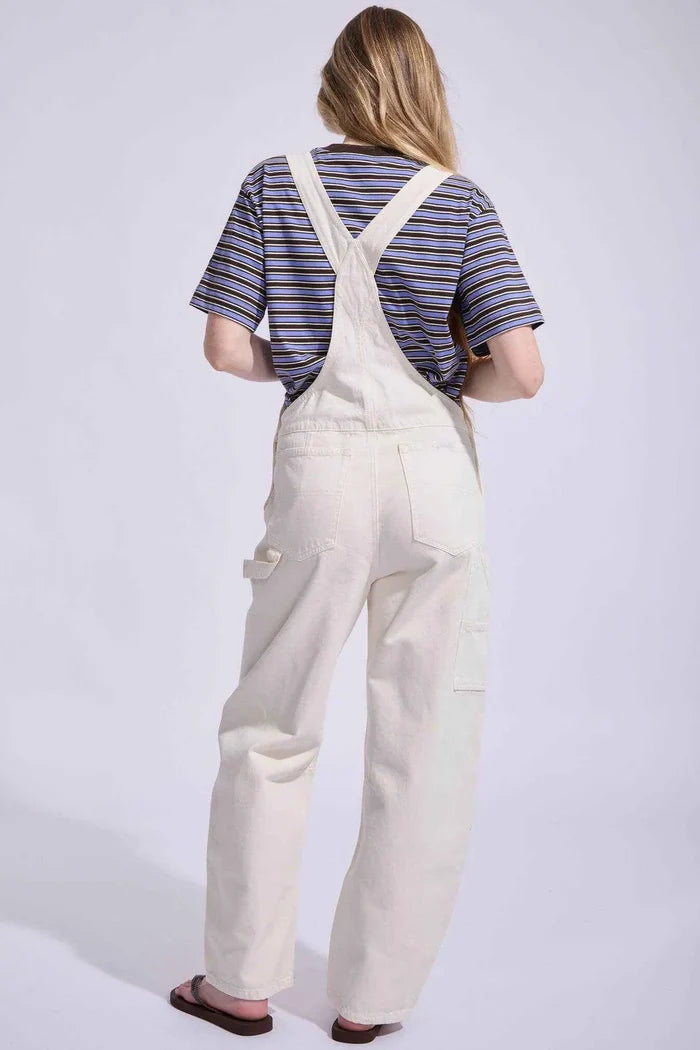 Rolla's Arc Barrel Overalls – Cream Denim