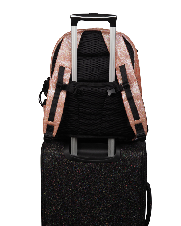 Rose Gold Rebel Dream Bag Plus with White Zipper
