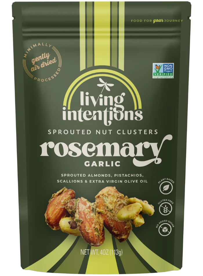 Rosemary Garlic Sprouted Nut Clusters