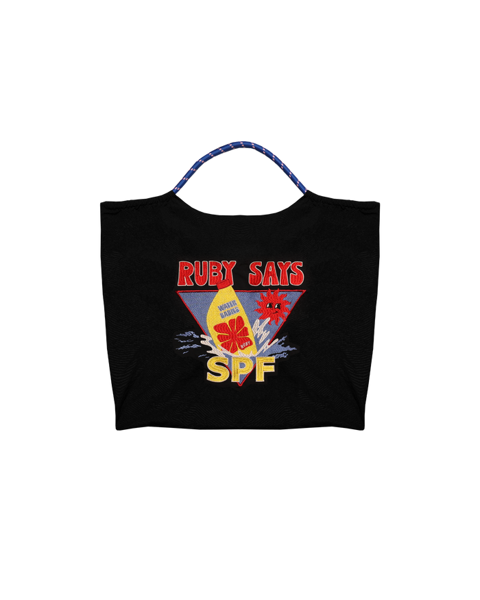 RUBY SAYS SPF TOTE BLACK