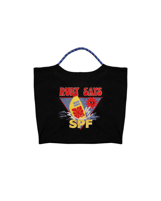 RUBY SAYS SPF TOTE BLACK