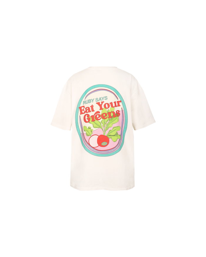 RUBY SAYS T-SHIRT EAT YOUR GREENS